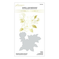 Spellbinders - Glimmer Hot Foil Plate & Die By Yana Smakula, Magnolia Glimmer Blooms