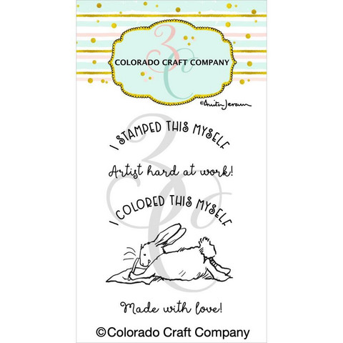 Colorado Craft Company - Back Card Bunny By Anita Jeram, Leimasetti