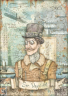 Stamperia - Sir Vagabond Aviator, Rice Paper, A4, Image