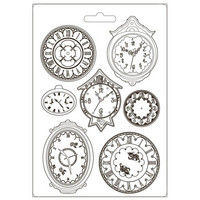 Stamperia - Garden of Promises, Soft Mould, Muotti, A4, Clocks