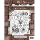 Stamperia - Sir Vagabond Aviator, Mixed Media Stamp, Leimasetti, Aircraft