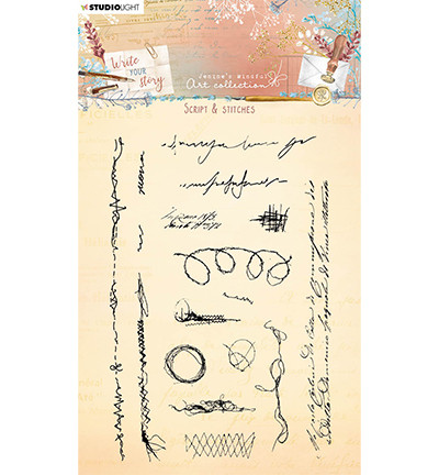 Studio Light - Write Your Story, Script & Stitches nr.211, Leimasetti