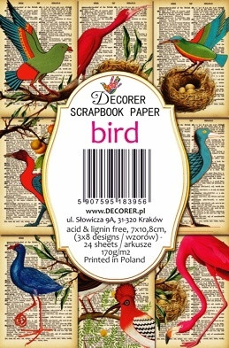 Decorer - Bird, Korttikuvia, 24 osaa