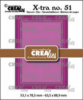 Crealies - Xtra no. 51 ATC Small Stripes, Stanssisetti