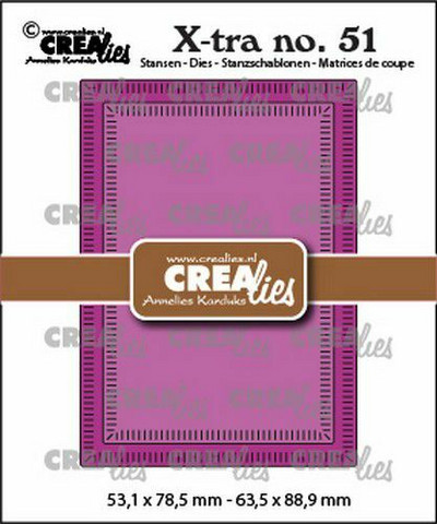 Crealies - Xtra no. 51 ATC Small Stripes, Stanssisetti