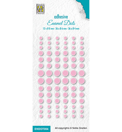 Nellie`s Choice - Enamel Dots, 84osaa, Baby Pink