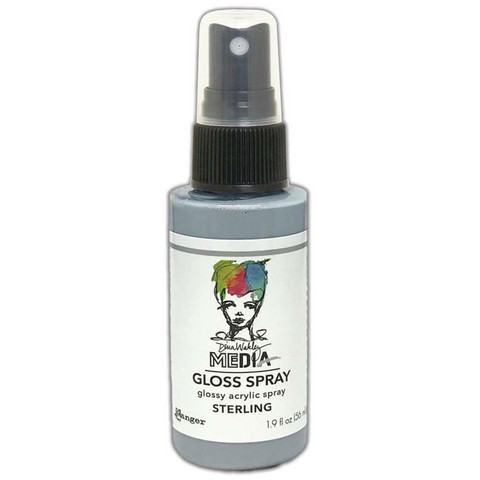 Dina Wakley Media - Metallic Gloss Spray, Sterling, 56ml