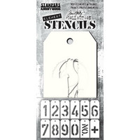 Tim Holtz - Element Stencil Set, 12osaa, Freight