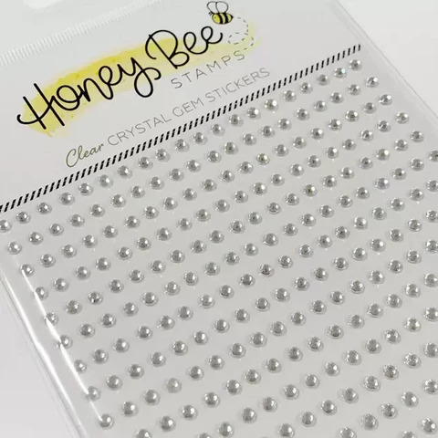 Honey Bee Stamps - Clear, Gem Stickers, 300kpl