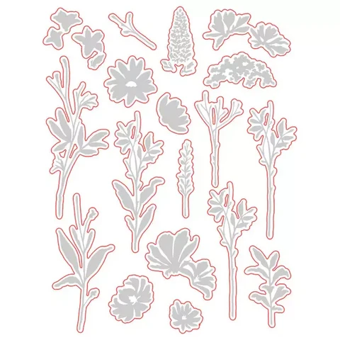 Honey Bee Stamps - Bold Botanicals, Stanssisetti