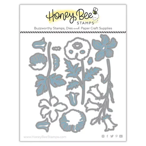 Honey Bee Stamps - Wildflowers, Stanssisetti
