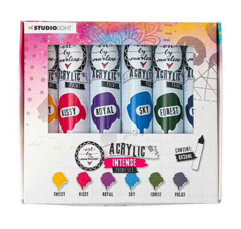 Art by Marlene - Acrylic Paint, Intense Paintset Essentials nr.106, 6x28ml