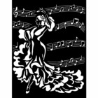 Stamperia - Desire Dancer, 20x25cm, Sapluuna
