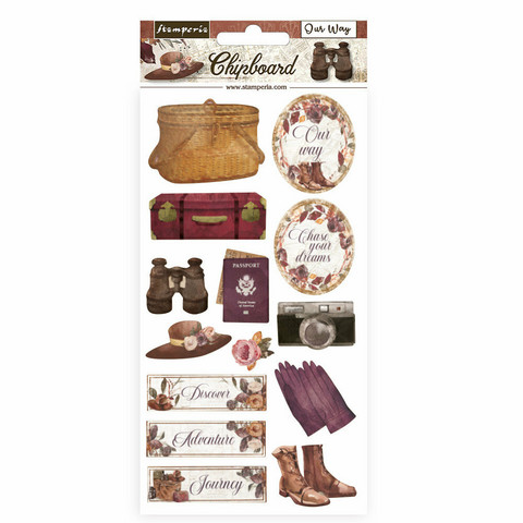 Stamperia - Our way, Chipboard
