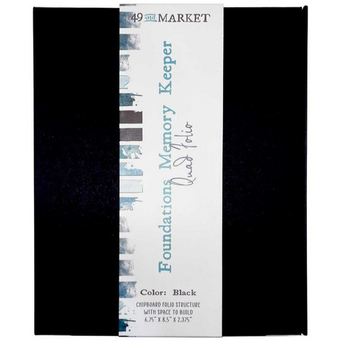 49 and Market - Foundations Memory Keeper, Black Quad Folio