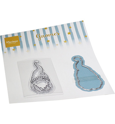Marianne Design - Sitting Gnome, Leima- ja stanssisetti