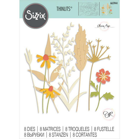 Sizzix - Thinlits Dies, Delicate Autumn Stems, Stanssisetti