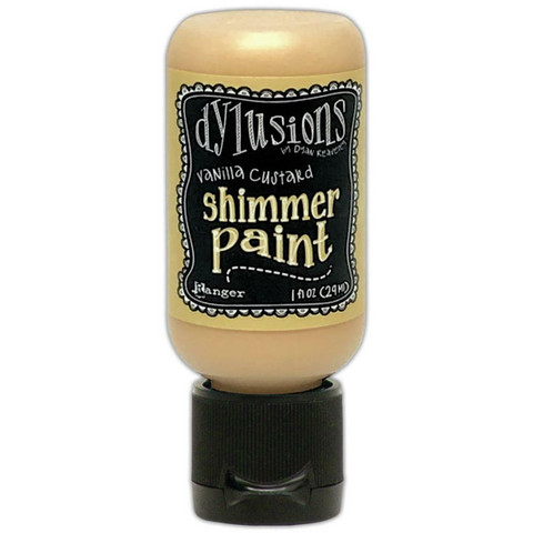 Dylusions - Shimmer Acrylic Paint, Vanilla Custard, 29ml