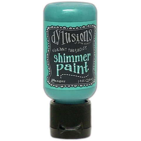 Dylusions - Shimmer Acrylic Paint, Vibrant Turquoise, 29ml