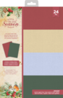 Crafter's Companion - Tis the Season, Luxury Linen Card Pad A4, Paperikko