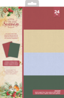 Crafter's Companion - Tis the Season, Luxury Linen Card Pad A4, Paperikko