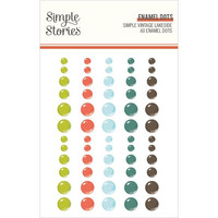 Simple Stories - Simple Vintage Lakeside Enamel Dots, 60 kpl