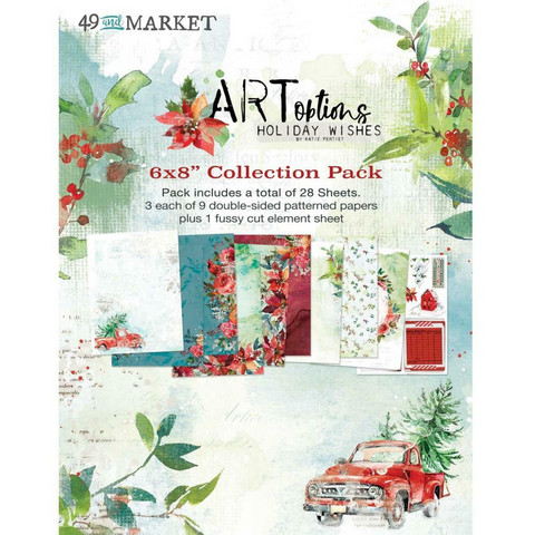 49 And Market - ARToptions Holiday Wishes, Paperikko 6''x8'', 28sivua