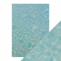Tonic - Luxury Embossed Cardstock, Powder Lace Blue, A4, 5 arkkia