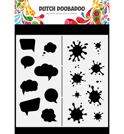Dutch Doobadoo - Slimline Spatter A4, Sapluuna