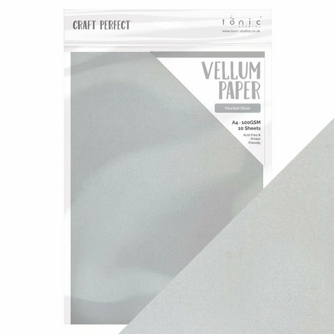 Tonic - Vellum, Pearled Silver, 10 arkkia
