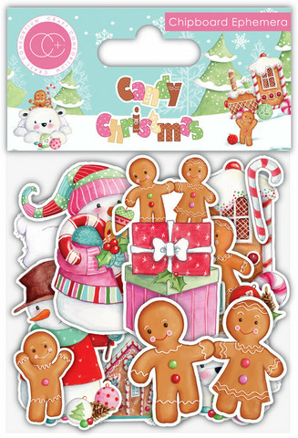Craft Consortium - Candy Christmas, Chipboard Ephemera