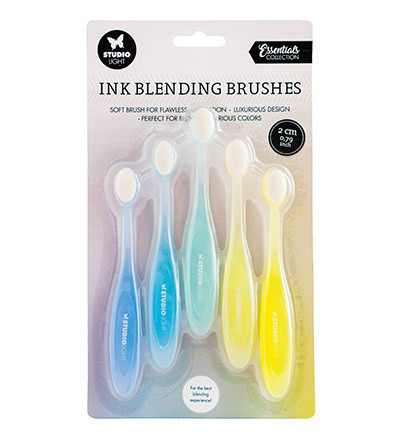 Studio Light - Ink Blending Brushes 2cm, leimamusteen levitykseen, 5kpl