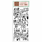 Stamperia - Create Happiness Letter and Number,  12x25cm, Sapluuna