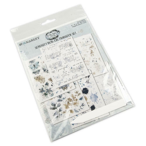 49 and Market - Vintage Artistry Serenity Rub-Ons 6