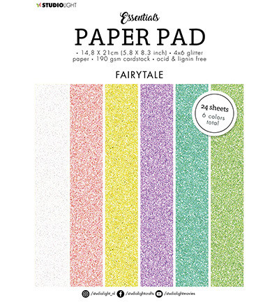 Studio Light - Glitter Fairytale Colors Essentials, A5, Paperikko