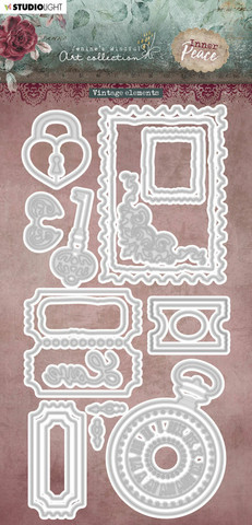 Studio Light - Jenine's Inner Peace, Vintage Elements, Stanssisetti