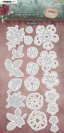 Studio Light - Jenine's Inner Peace, 3D Flowers, Stanssisetti