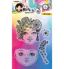 Art By Marlene - Mixed-Up Collection Clear Stamp Face To Face, Leimasetti
