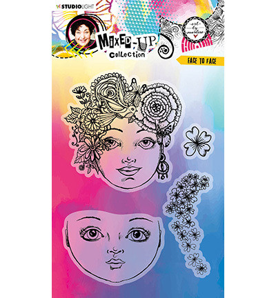 Art By Marlene - Mixed-Up Collection Clear Stamp Face To Face, Leimasetti