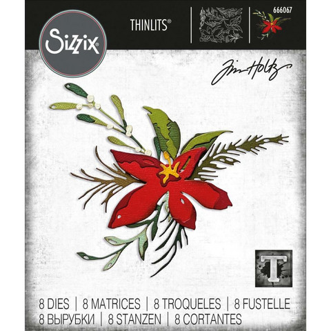 Sizzix - Thinlits Dies By Tim Holtz, Holiday Brushstroke #3, Stanssisetti