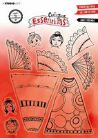 Art By Marlene - Christmas Collection Clear Stamp Angel Ensemble, Leimasetti