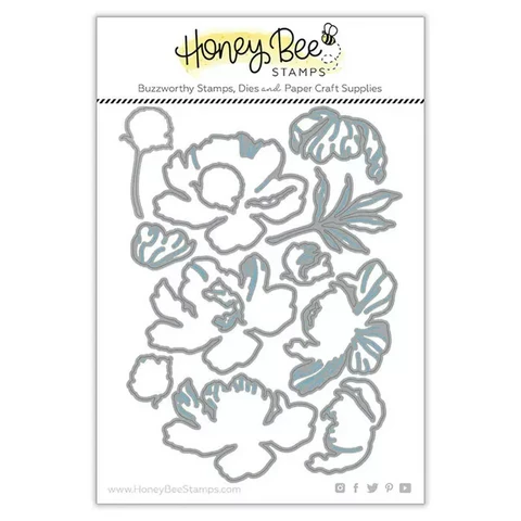Honey Bee Stamps - Peony, Stanssisetti