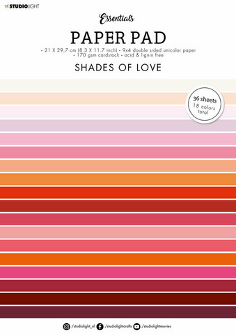 Studio Light - Shades Of Love, A4, Paperikko