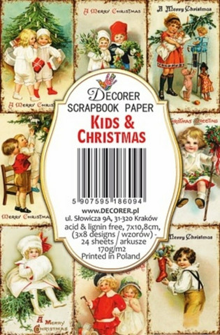 Decorer - Kids and Christmas, Korttikuvia, 24 osaa