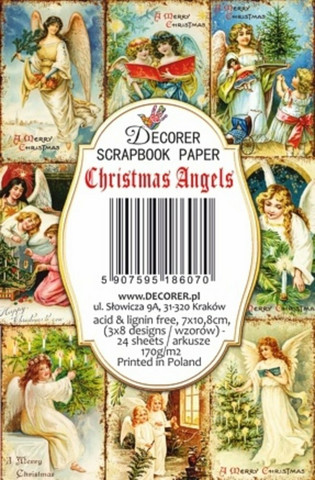 Decorer - Christmas Angels, Korttikuvia, 24 osaa