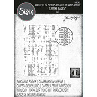 Sizzix - Multilevel Embossing Folder By Tim Holtz, Dotted, Kohokuviointitasku