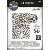 Sizzix - 3D Texture Fades Embossing Folder By Tim Holtz, Mosaic, Kohokuviointitasku