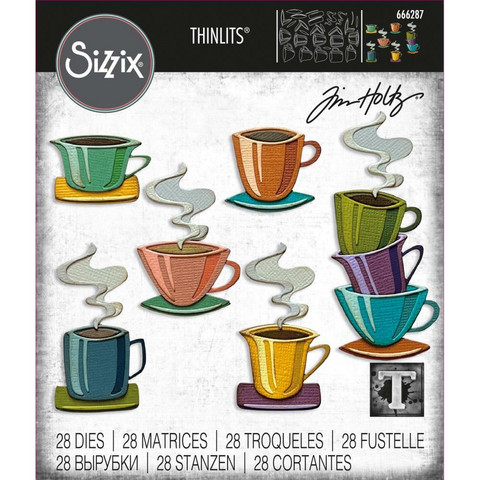 Sizzix - Thinlits Dies By Tim Holtz, Papercut Cafe, Stanssisetti