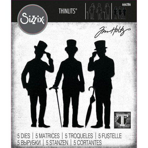 Sizzix - Thinlits Dies By Tim Holtz, Gentlemen, Stanssisetti
