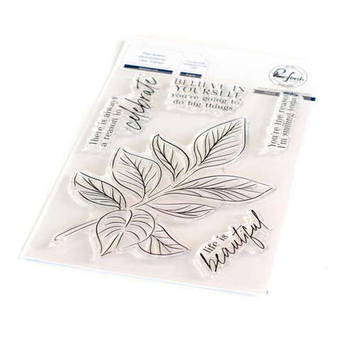 Pinkfresh Studio - Detailed Leaf, Leimasetti